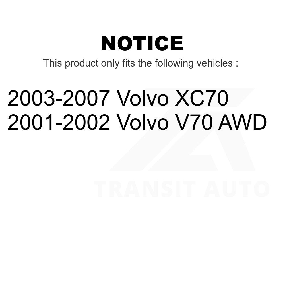 Front Wheel Bearing And Tie Rod End Kit For Volvo XC70 V70