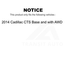 Load image into Gallery viewer, Front Wheel Bearing And Tie Rod End Kit For 2014 Cadillac CTS Base with AWD