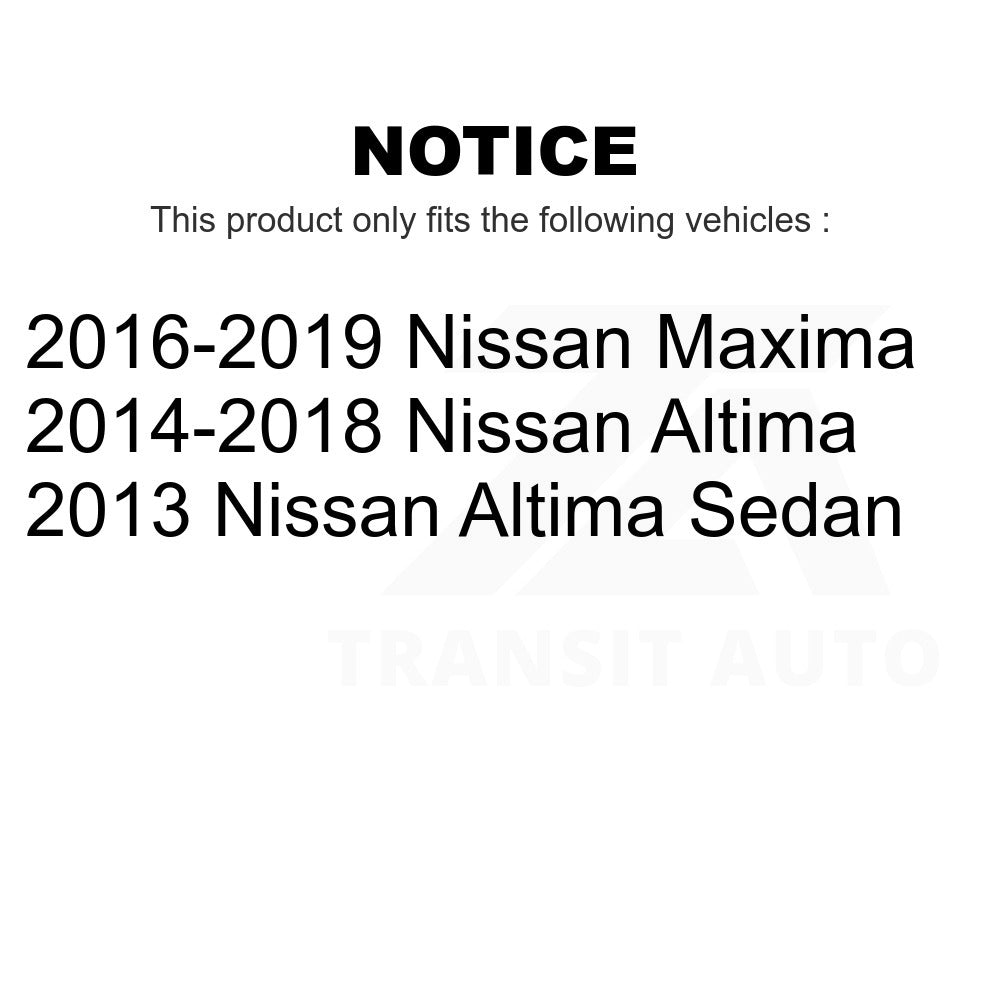 Front Wheel Bearing And Tie Rod End Kit For Nissan Altima Maxima