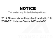 Load image into Gallery viewer, Front Wheel Bearing And Tie Rod End Kit For Nissan Versa