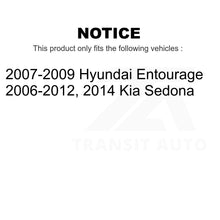 Load image into Gallery viewer, Front Wheel Bearing And Tie Rod End Kit For Kia Sedona Hyundai Entourage