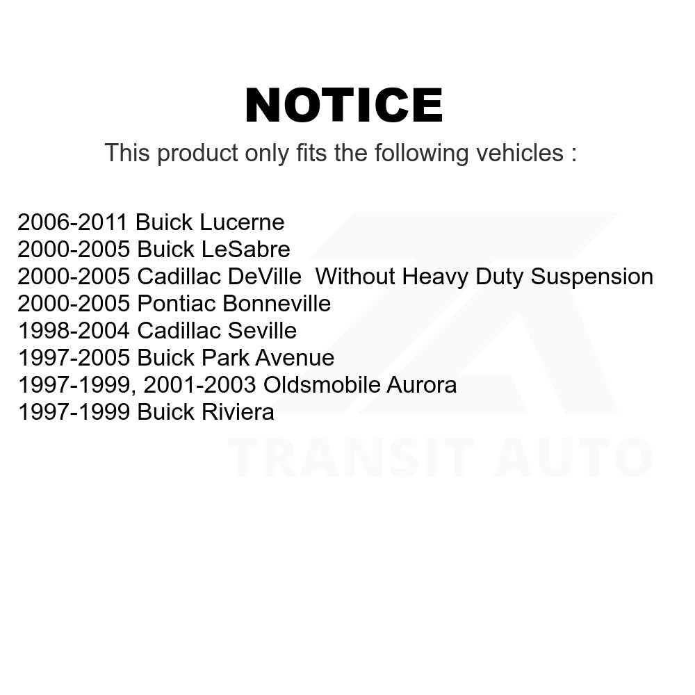 Front Hub Bearing Assembly & Link Kit For Buick LeSabre Lucerne Cadillac DeVille