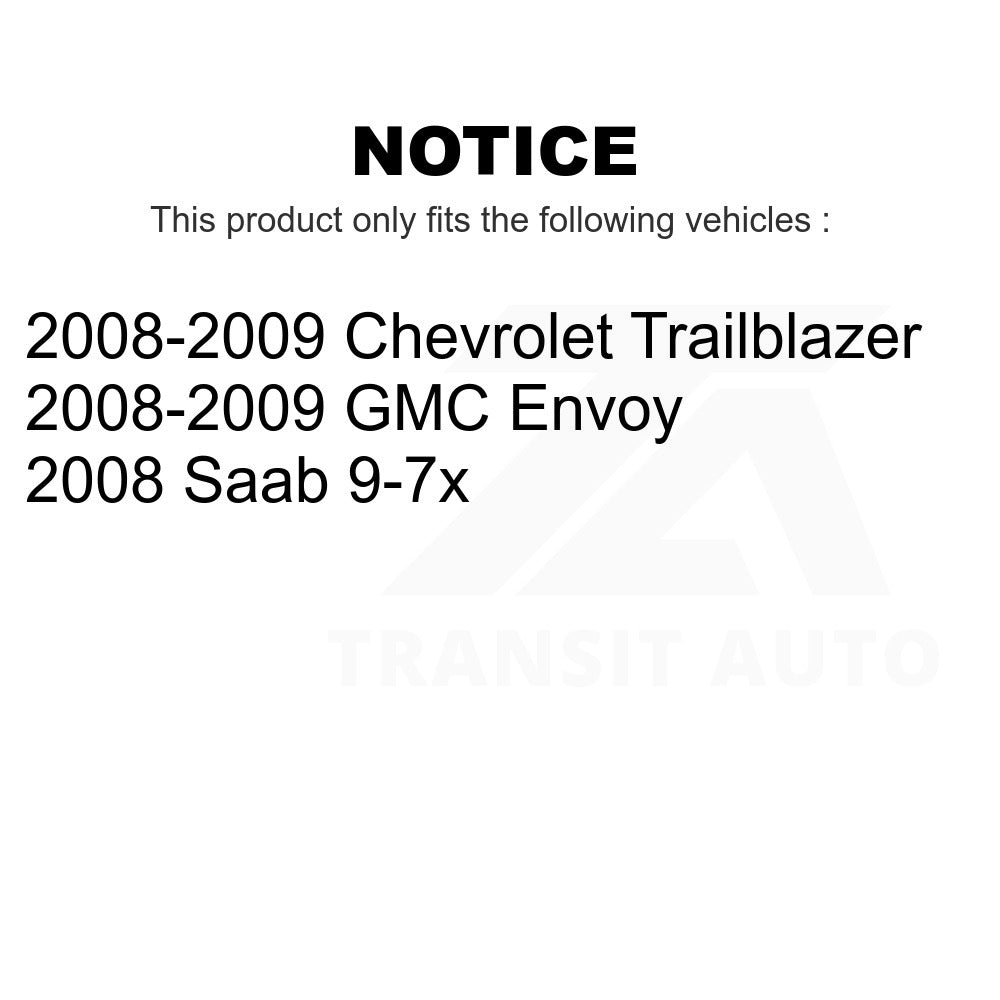 Front Hub Bearing Assembly And Link Kit For Chevrolet Trailblazer GMC Envoy Saab