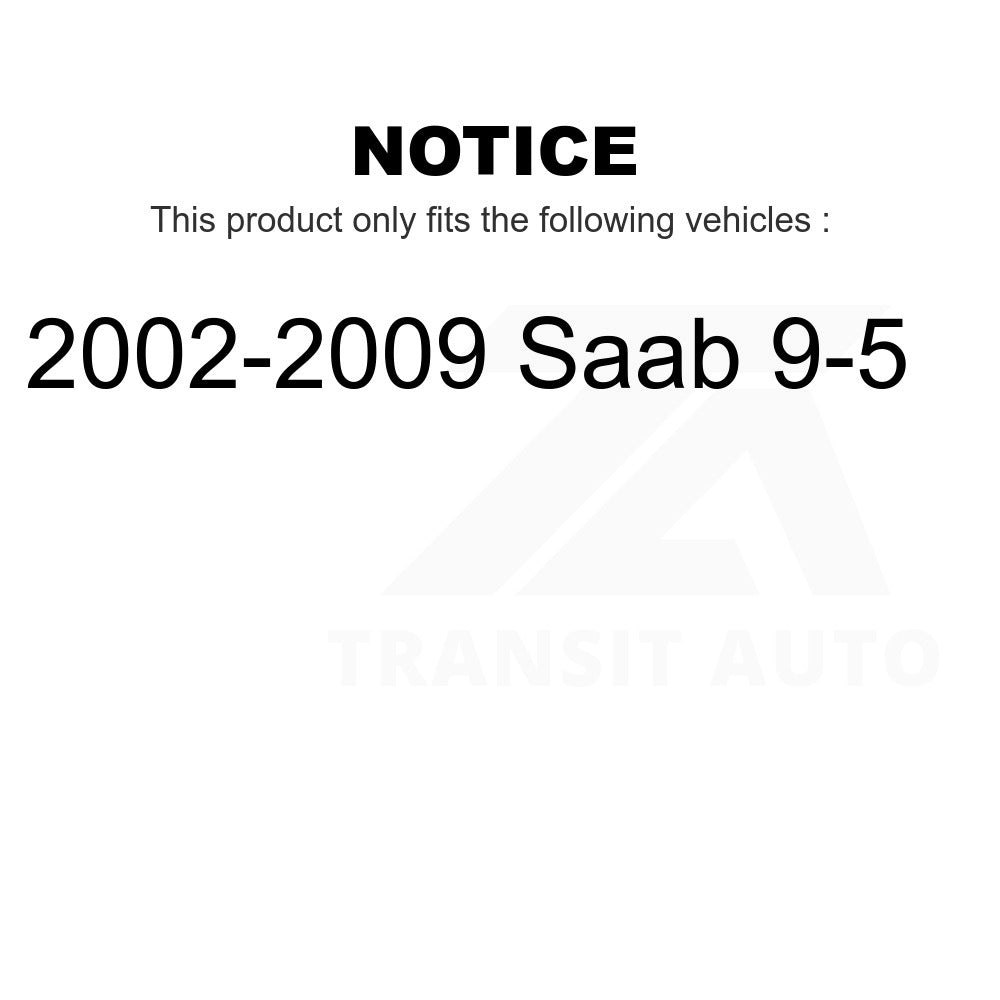 Front Hub Bearing Assembly And Link Kit For 2002-2009 Saab 9-5
