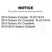 Load image into Gallery viewer, Front Hub Bearing Assembly And Link Kit For Subaru Outback Forester XV Crosstrek