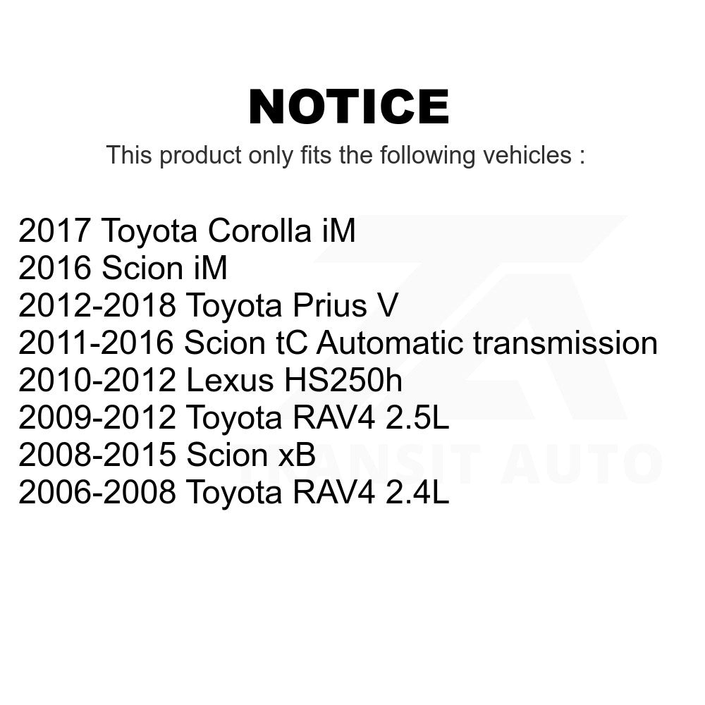 Front Hub Bearing Assembly Link Kit For Toyota RAV4 Scion xB Prius V tC Corolla