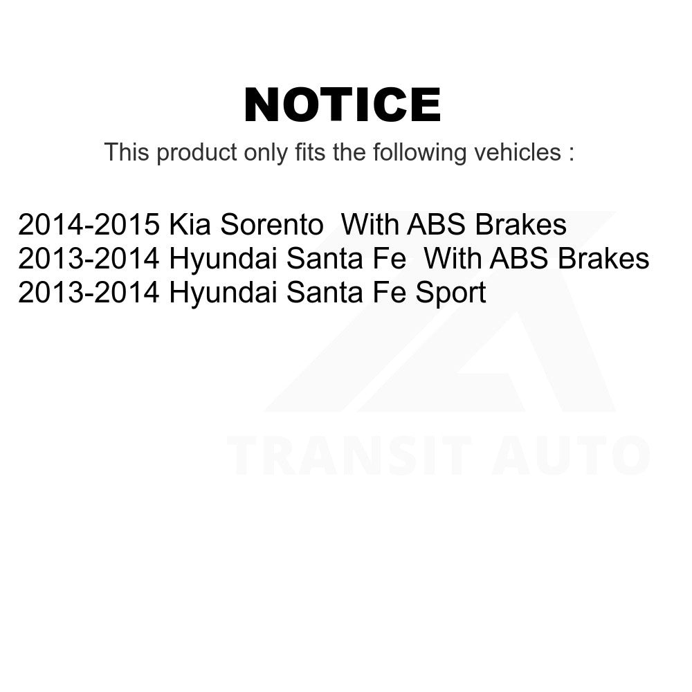 Front Hub Bearing Assembly And Link Kit For Hyundai Kia Sorento Santa Fe Sport