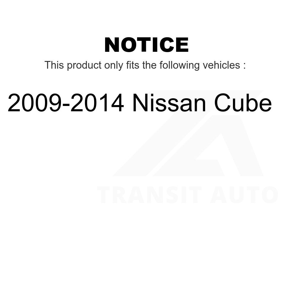 Front Hub Bearing Assembly And Link Kit For 2009-2014 Nissan Cube
