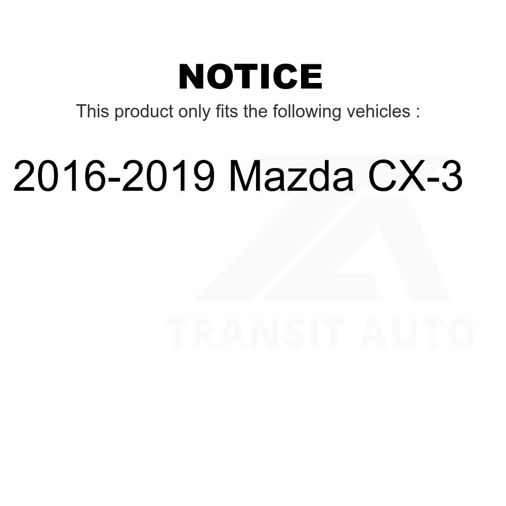 Front Hub Bearing Assembly And Link Kit For 2016-2019 Mazda CX-3