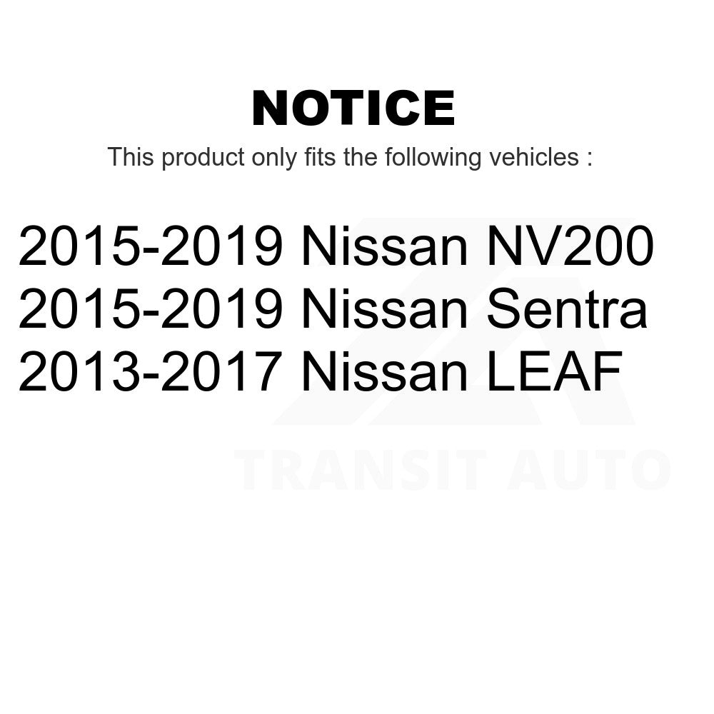 Front Hub Bearing Assembly And Link Kit For Nissan Sentra NV200 Leaf LEAF