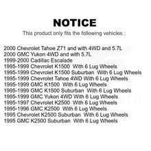 Charger l&#39;image dans la galerie, Front Hub Bearing Assembly Link Kit For Chevrolet K1500 GMC Tahoe Suburban Yukon