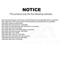 Charger l&#39;image dans la galerie, Front Hub Bearing Assembly Link Kit For Chevrolet Silverado 1500 GMC Tahoe Yukon