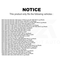 Load image into Gallery viewer, Front Hub Bearing Assembly Link Kit For Chevrolet Silverado 1500 GMC 2500 HD H2