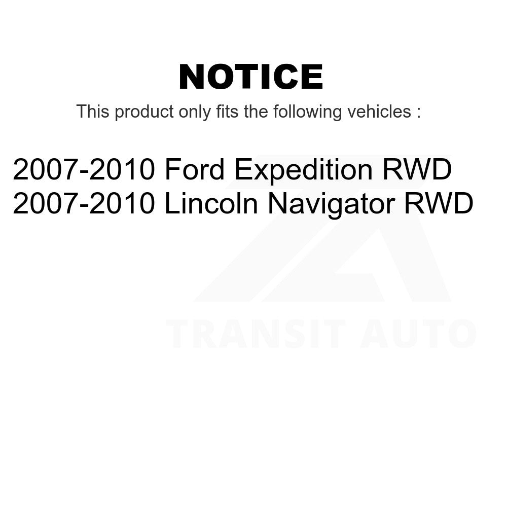 Front Hub Bearing Assembly & Link Kit For Ford Expedition Lincoln Navigator RWD