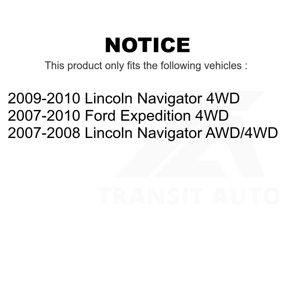 Front Hub Bearing Assembly And Link Kit For Ford Expedition Lincoln Navigator