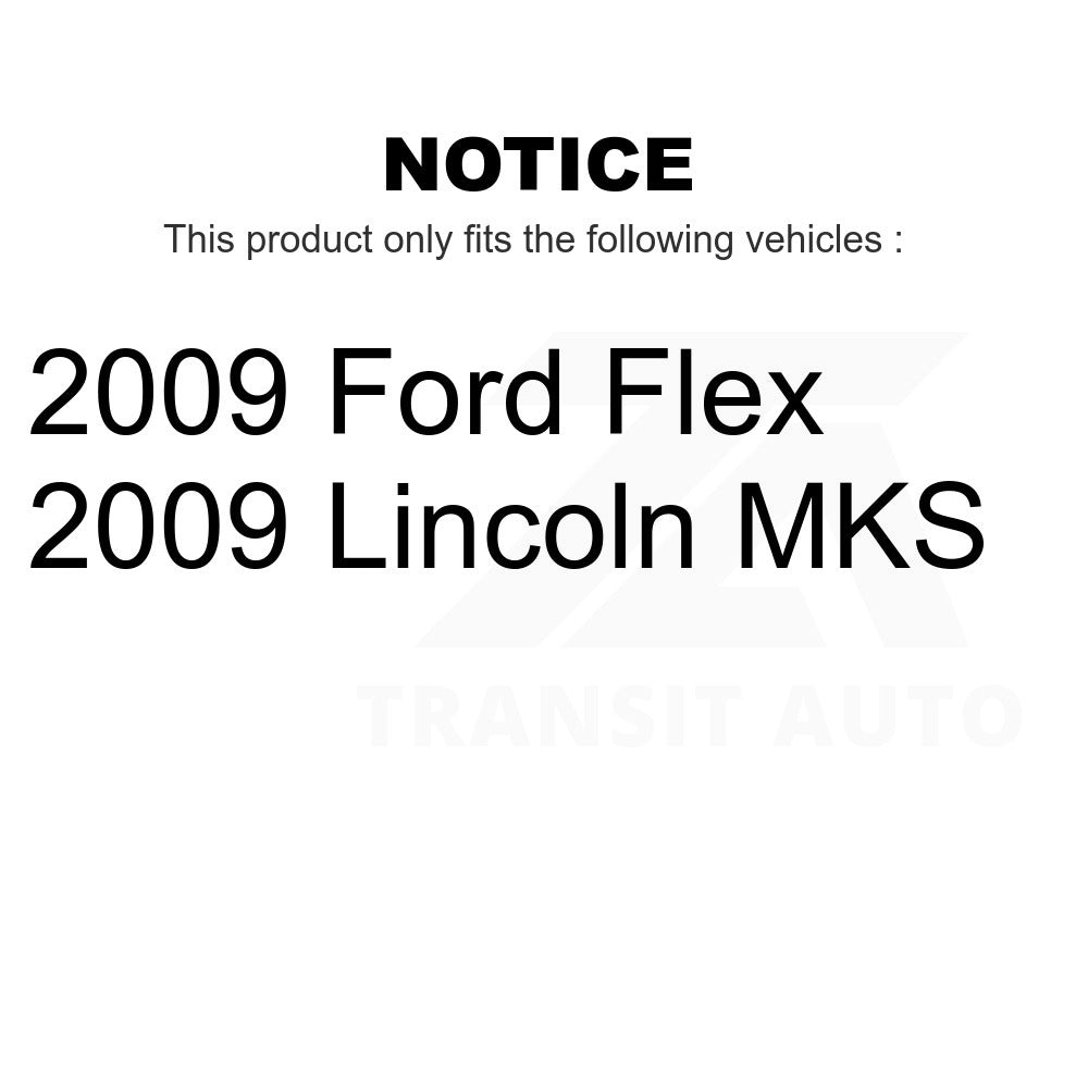 Front Hub Bearing Assembly And Link Kit For 2009-2009 Ford Flex Lincoln MKS