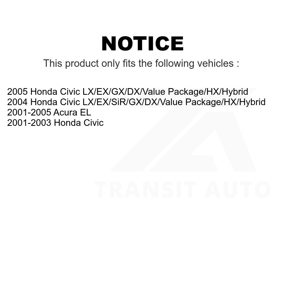 Front Wheel Bearing And Link Kit For Honda Civic Acura EL