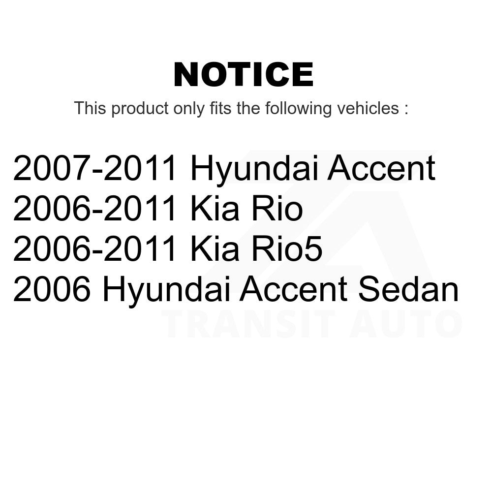 Front Wheel Bearing And Link Kit For Hyundai Accent Kia Rio Rio5