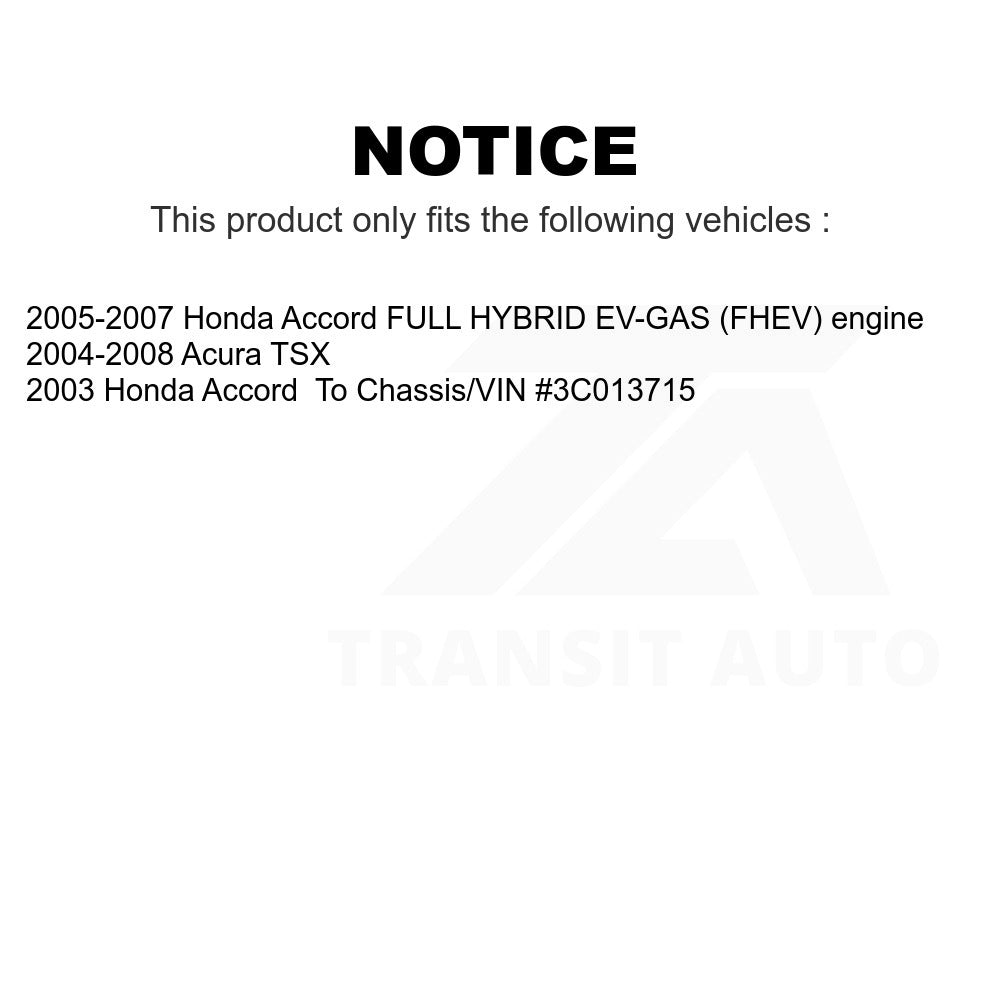 Front Wheel Bearing And Link Kit For Honda Accord Acura TSX