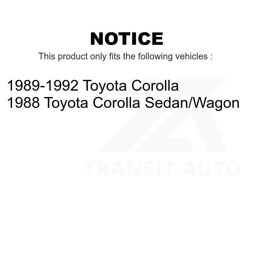 Front Wheel Bearing And Suspension Link Kit For Toyota Corolla