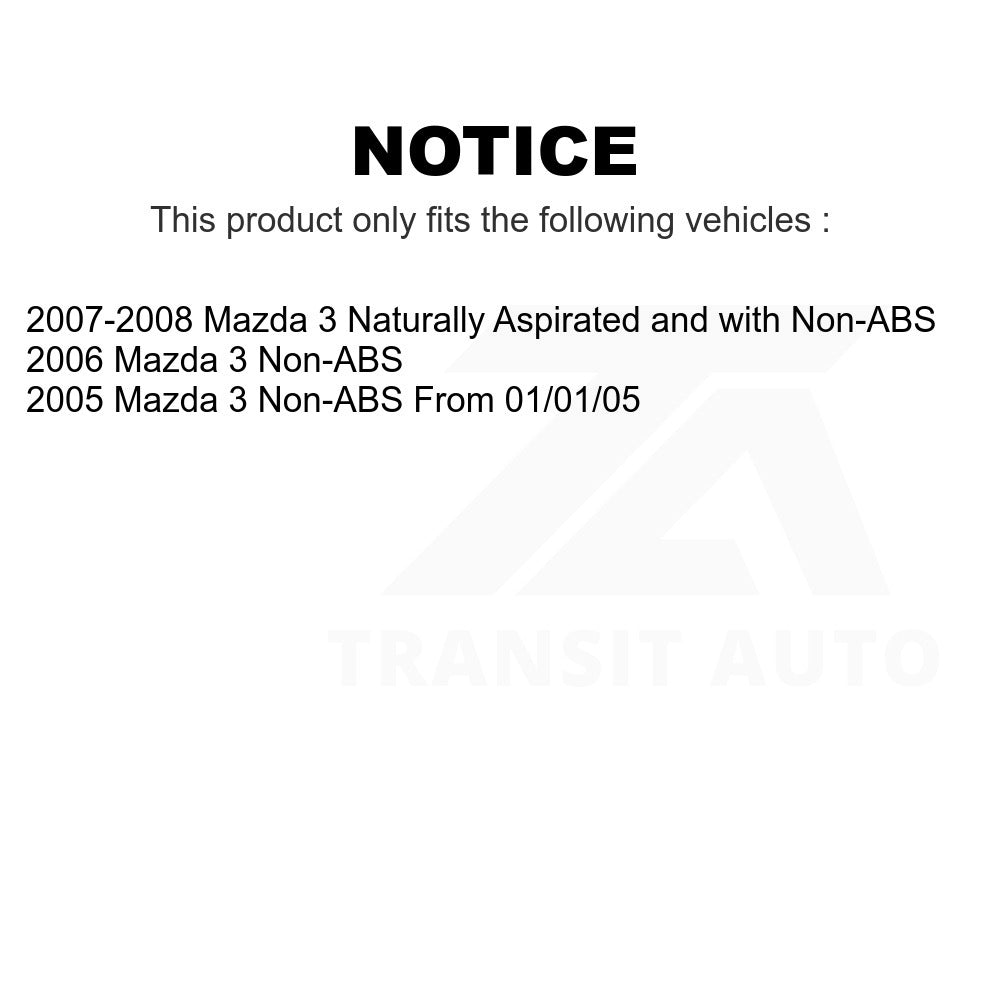 Front Wheel Bearing And Suspension Link Kit For Mazda 3