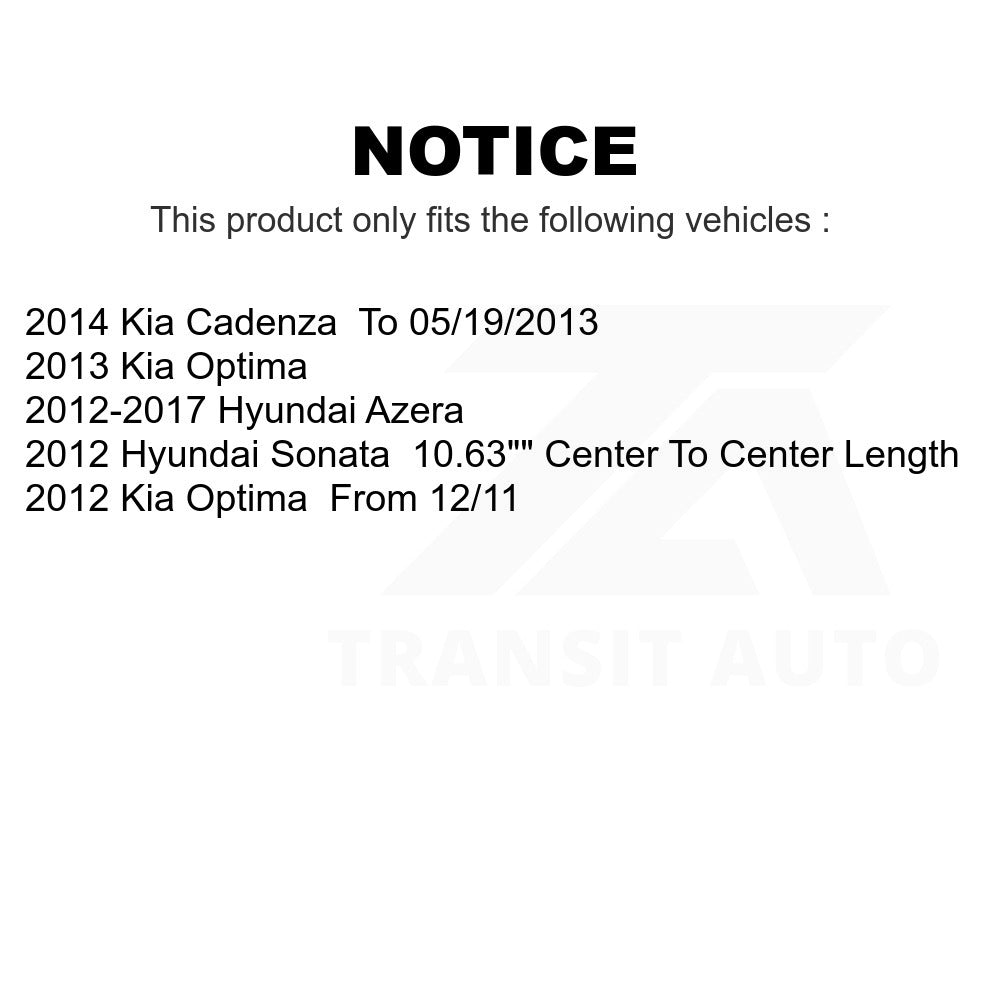 Front Wheel Bearing And Link Kit For Kia Optima Hyundai Sonata Azera Cadenza