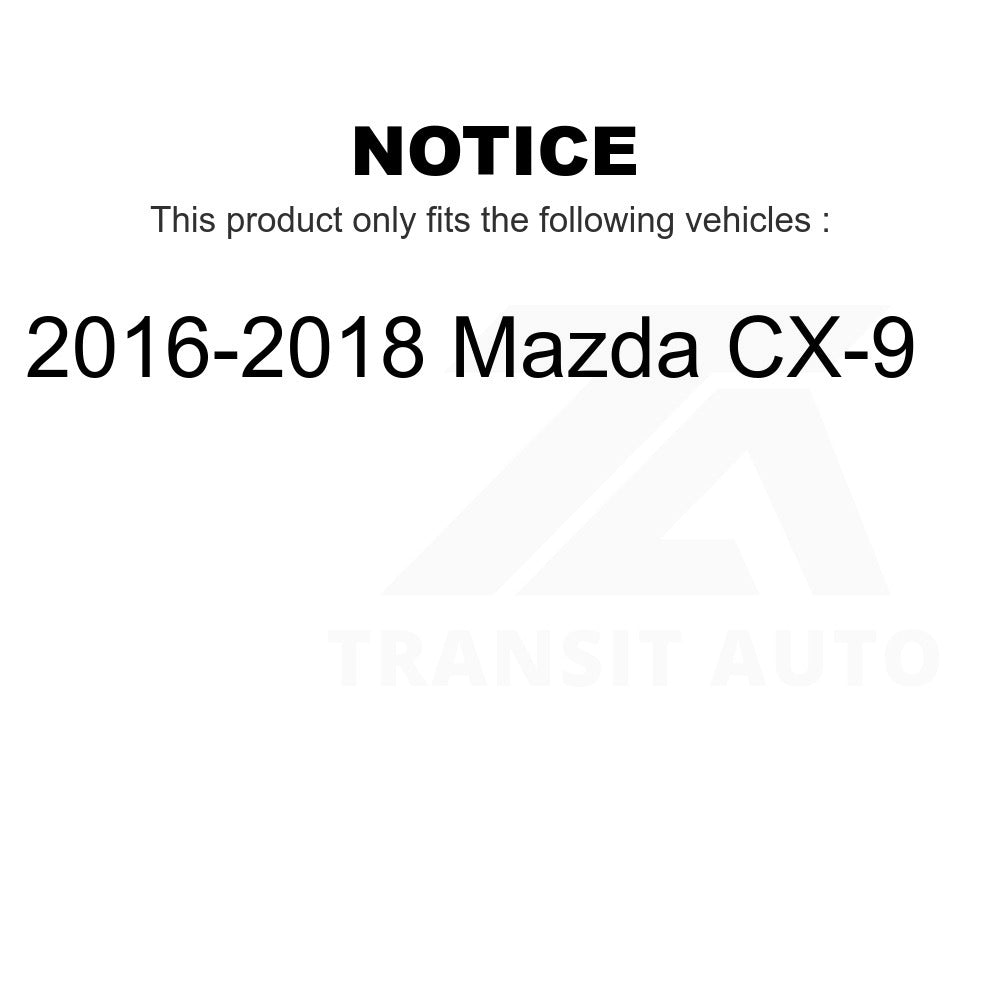 Front Wheel Bearing And Suspension Link Kit For 2016-2018 Mazda CX-9