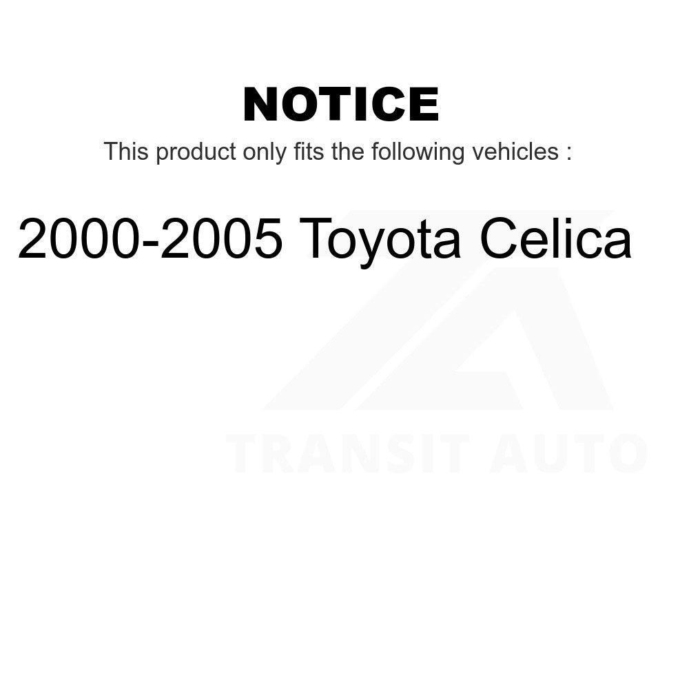 Front Wheel Bearing And Suspension Link Kit For 2000-2005 Toyota Celica