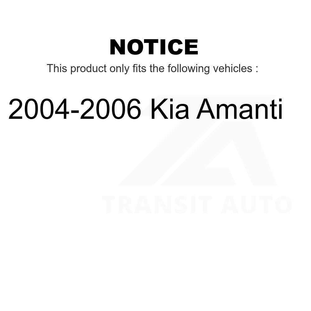 Front Wheel Bearing And Suspension Link Kit For 2004-2006 Kia Amanti