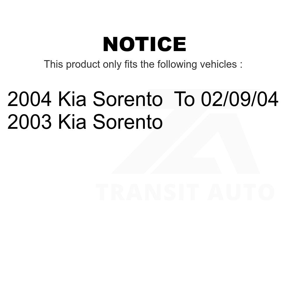 Front Wheel Bearing And Suspension Link Kit For Kia Sorento