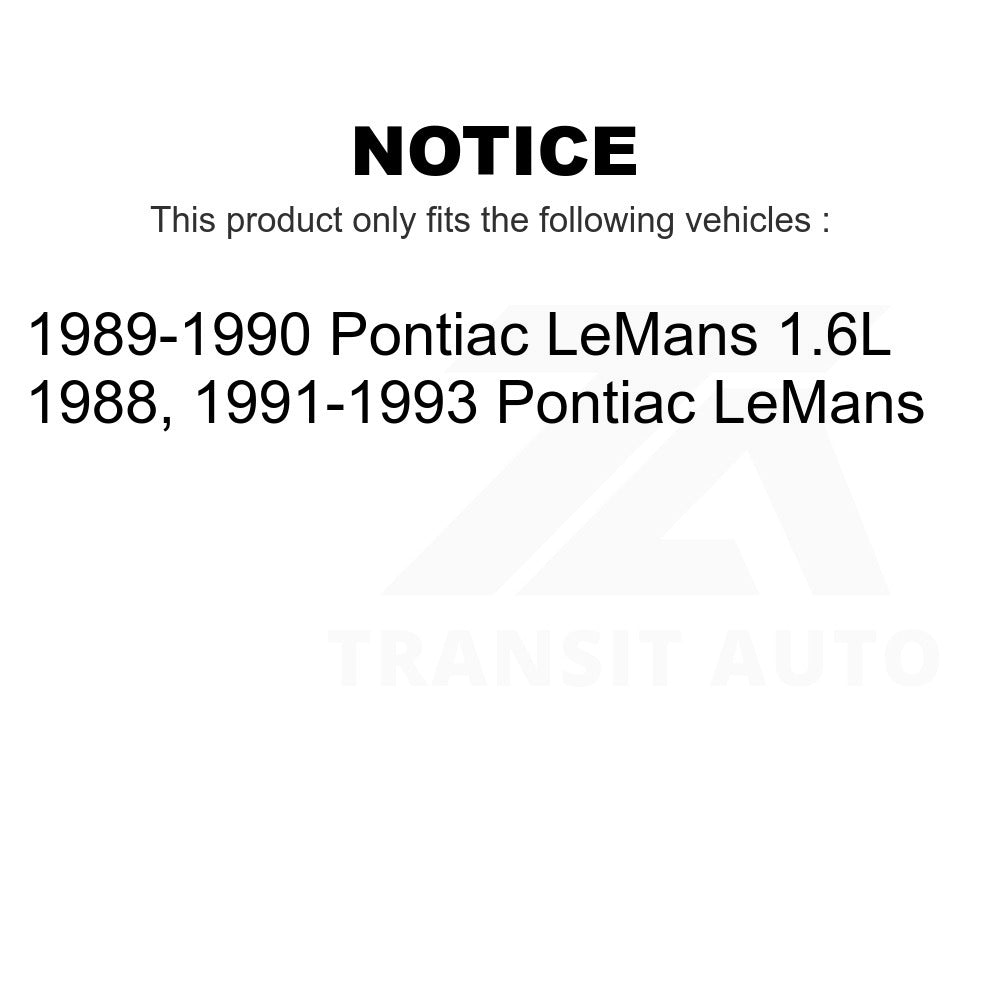 Front Wheel Bearing And Suspension Link Kit For Pontiac LeMans