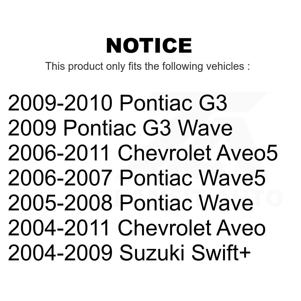 Front Wheel Bearing And Link Kit For Chevrolet Aveo Aveo5 Pontiac G3 Suzuki Wave