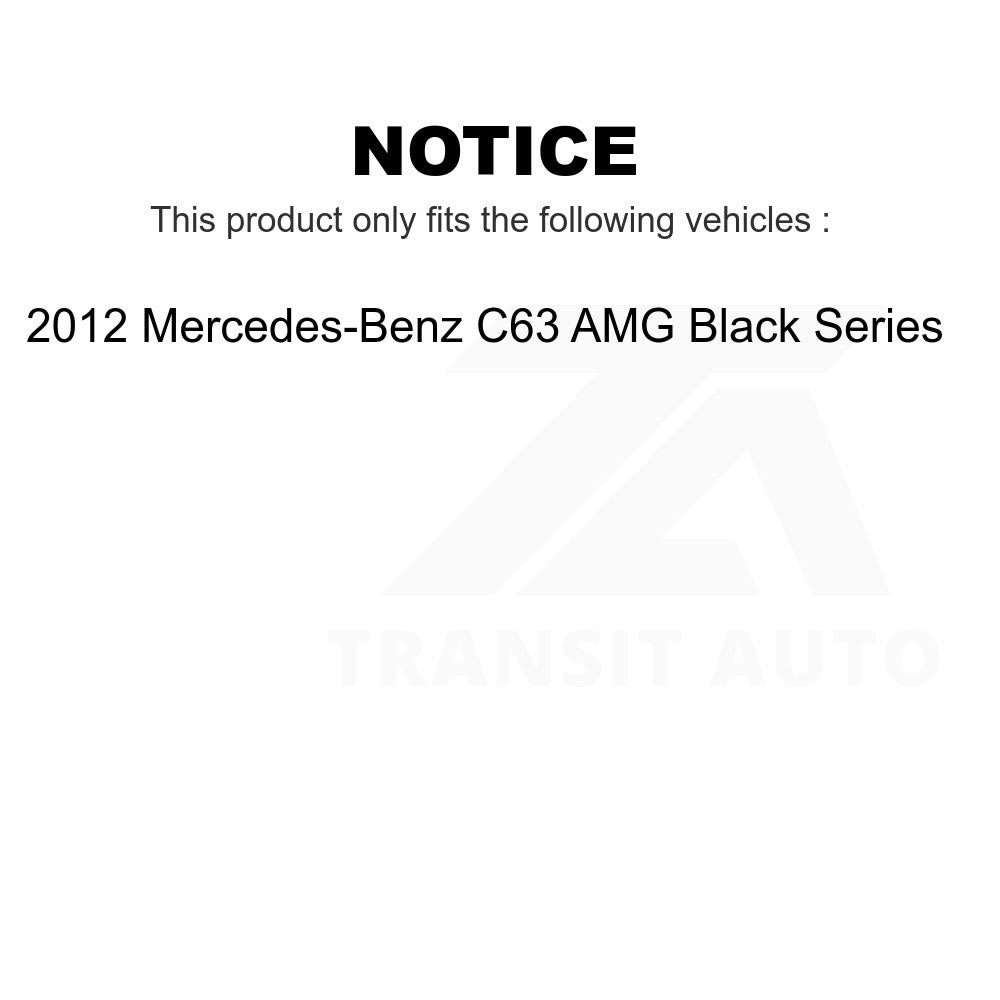 Front Hub Bearing Assembly Link Kit For 2012 Mercedes-Benz C63 AMG Black Series