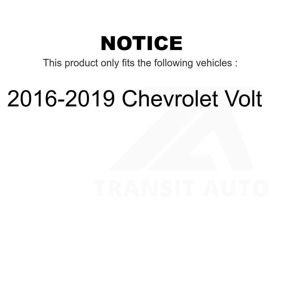 Front Hub Bearing Assembly And Link Kit For 2016-2019 Chevrolet Volt