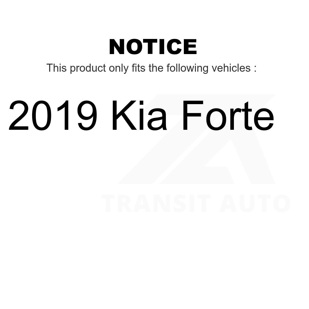 Front Wheel Bearing And Suspension Link Kit For 2019 Kia Forte