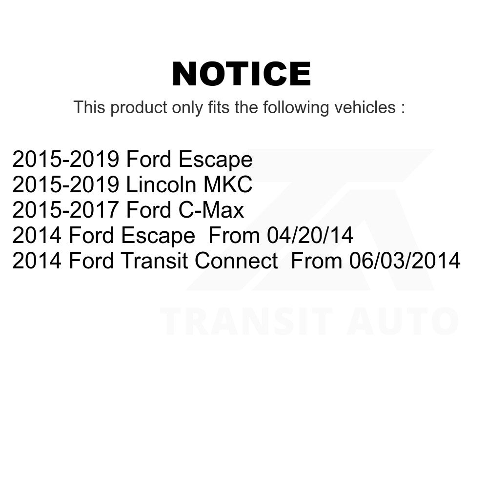 Front Wheel Bearing & Link Kit For Ford Escape Lincoln MKC C-Max Transit Connect
