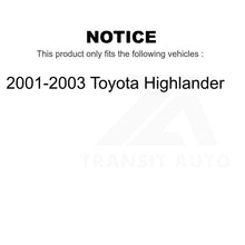 Load image into Gallery viewer, Front Wheel Bearing And Tie Rod End Kit For 2001-2003 Toyota Highlander