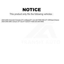 Load image into Gallery viewer, Front Wheel Bearing Tie Rod End Kit For 2004-2005 Chevrolet Colorado GMC Canyon