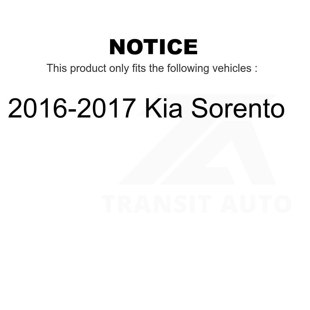 Front Wheel Bearing And Tie Rod End Kit For 2016-2017 Kia Sorento