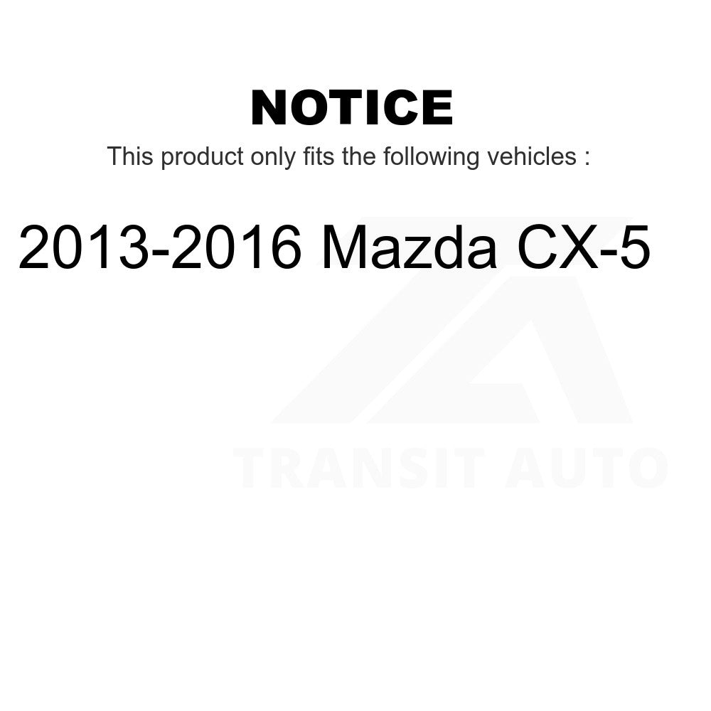 Front Wheel Bearing And Tie Rod End Kit For 2013-2016 Mazda CX-5