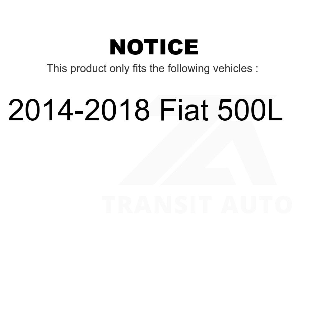 Front Wheel Bearing And Tie Rod End Kit For 2014-2018 Fiat 500L