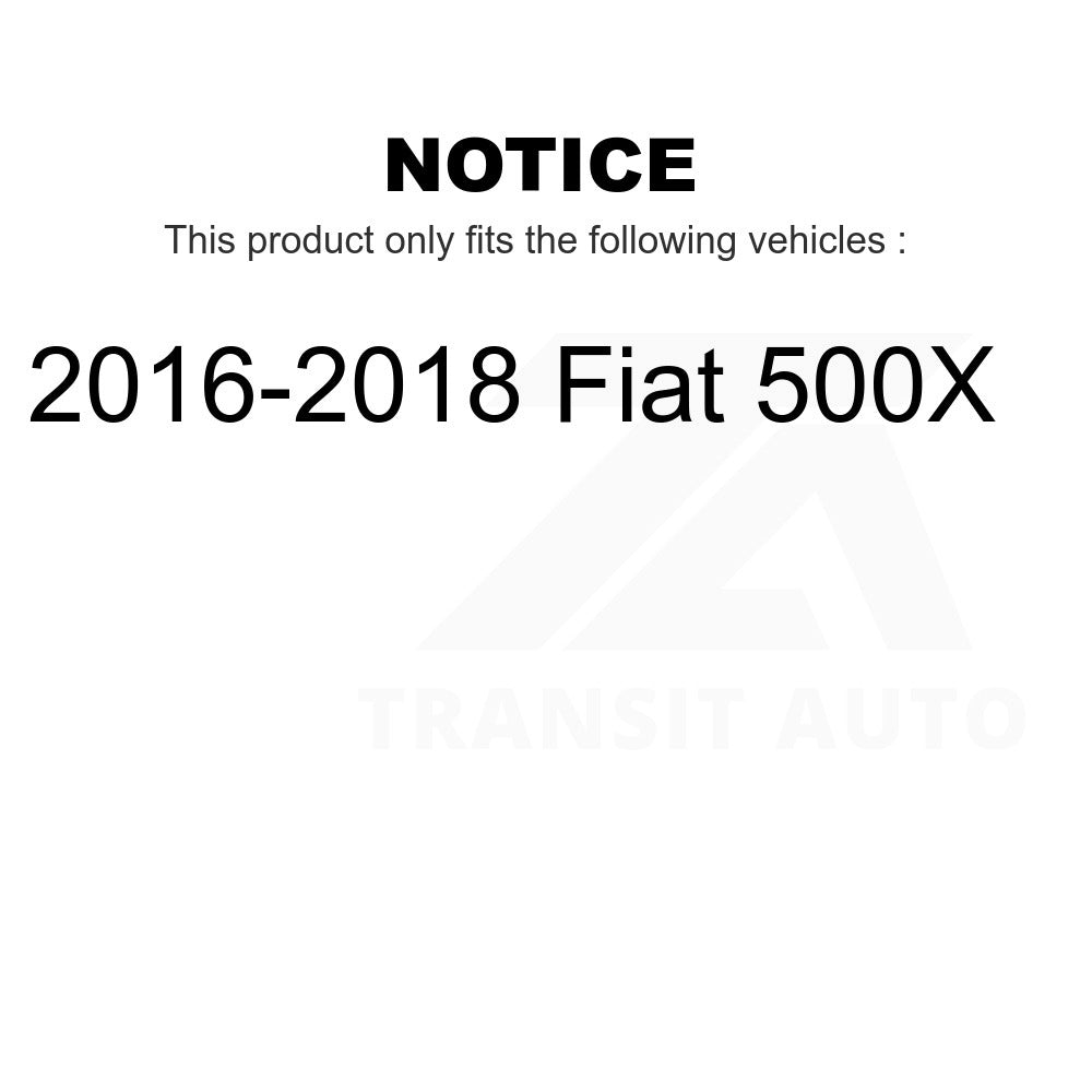 Front Wheel Bearing And Tie Rod End Kit For 2016-2018 Fiat 500X