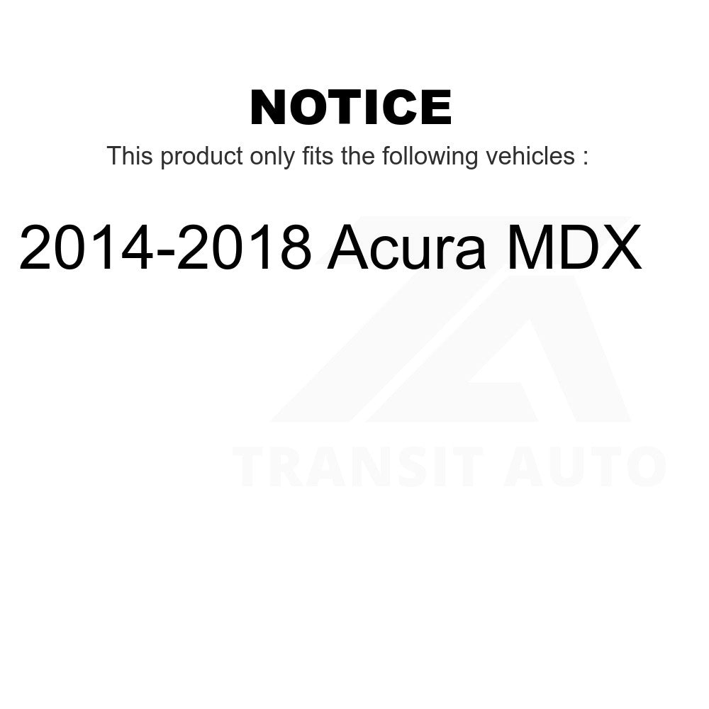 Front Wheel Bearing And Tie Rod End Kit For 2014-2018 Acura MDX