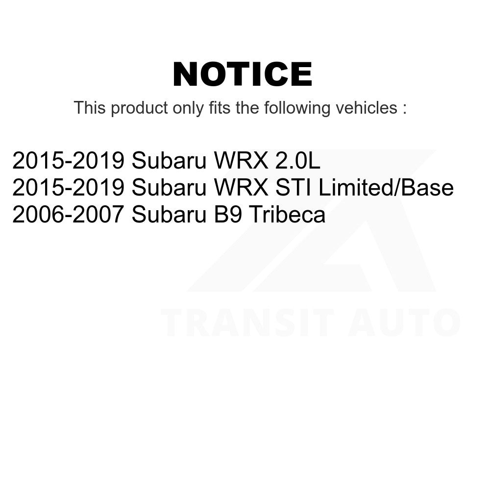 Front Hub Bearing Assembly And Link Kit For Subaru WRX STI B9 Tribeca