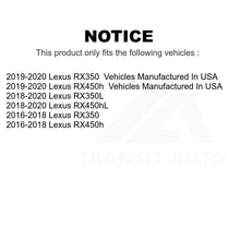 Charger l&#39;image dans la galerie, Front Hub Bearing Assembly And Link Kit For Lexus RX350 RX450h RX350L RX450hL