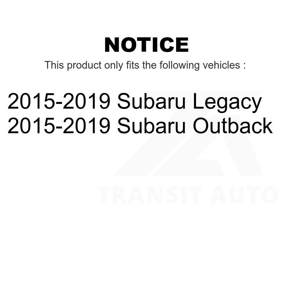 Front Hub Bearing Assembly And Link Kit For 2015-2019 Subaru Outback Legacy