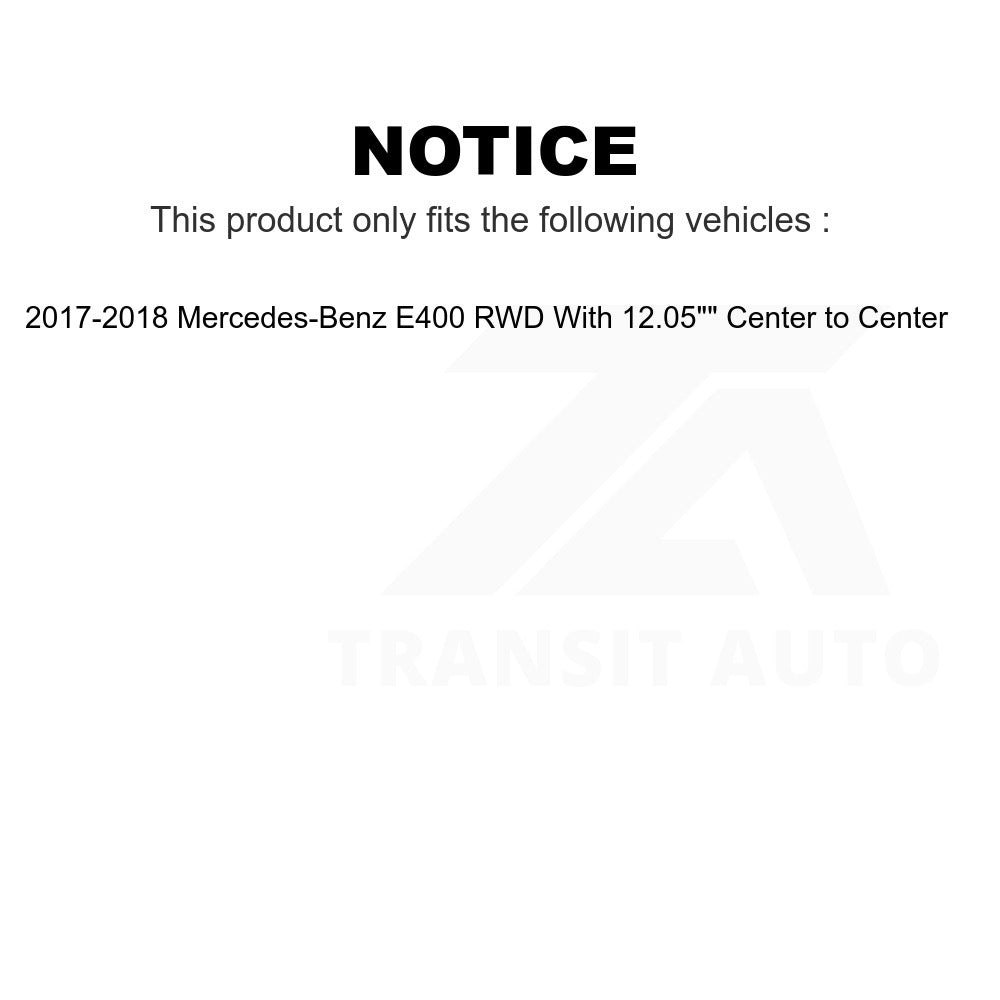 Front Hub Bearing Assembly And Link Kit For 2017-2018 Mercedes-Benz E400 RWD