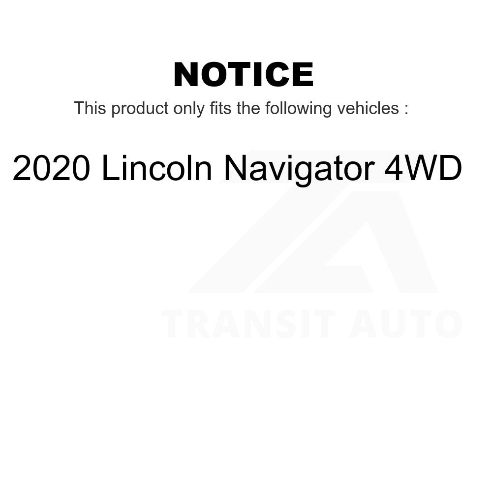 Front Wheel Bearing And Tie Rod End Kit For 2020 Lincoln Navigator 4WD