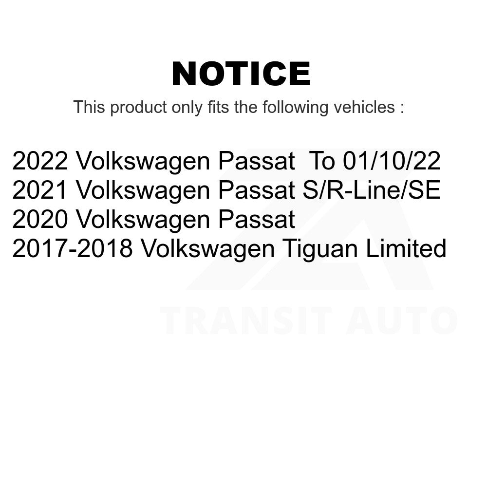 Front Wheel Bearing And Tie Rod End Kit For Volkswagen Tiguan Limited Passat
