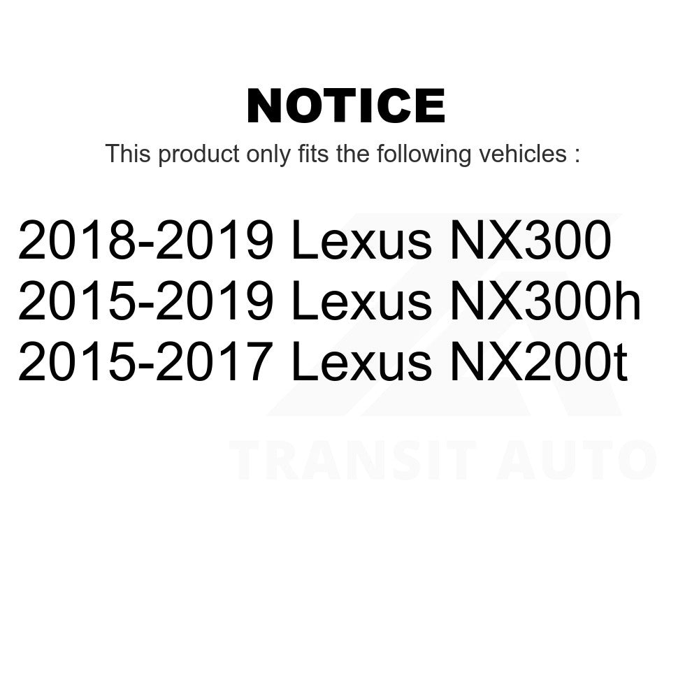 Front Wheel Bearing And Tie Rod End Kit For Lexus NX200t NX300 NX300h